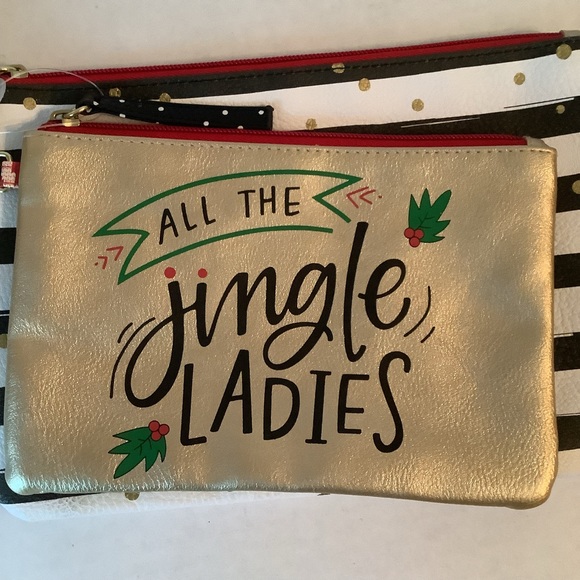 Holiday Zipper Pouches Set Of 3 - Picture 3 of 6